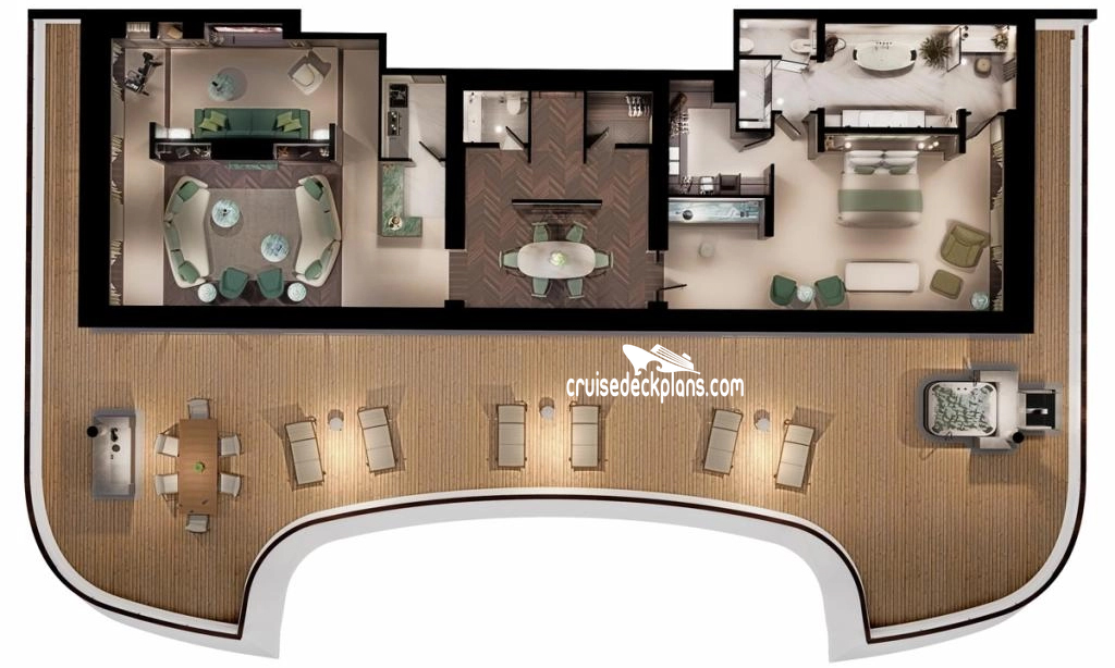 Crystal Grace Owners cabin floor plan Crystal Grace Owners cabin floor plan