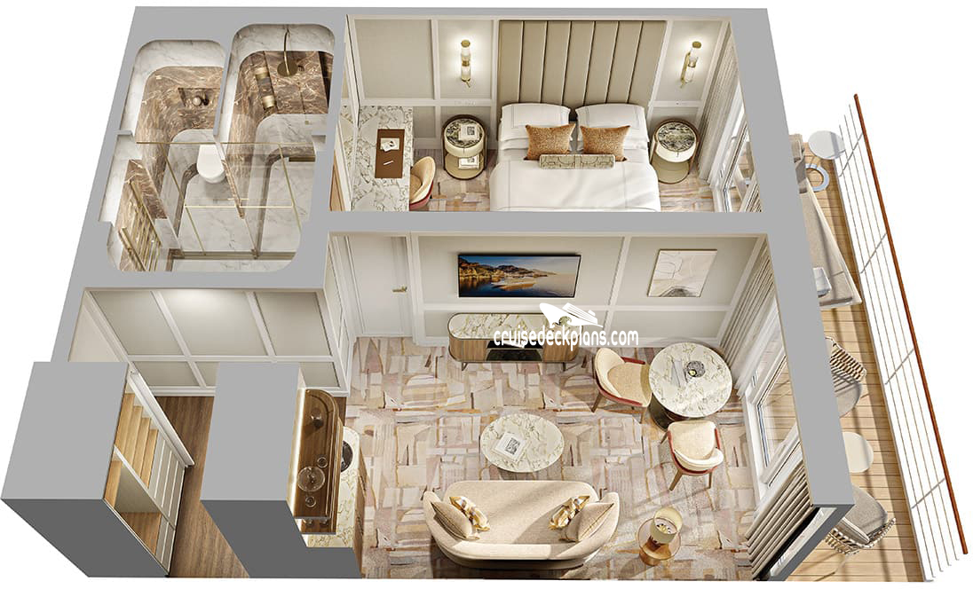 Oceania Aurelia Horizon cabin floor plan Oceania Aurelia Horizon cabin floor plan