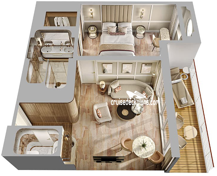 Oceania Aurelia Oceania cabin floor plan Oceania Aurelia Oceania cabin floor plan