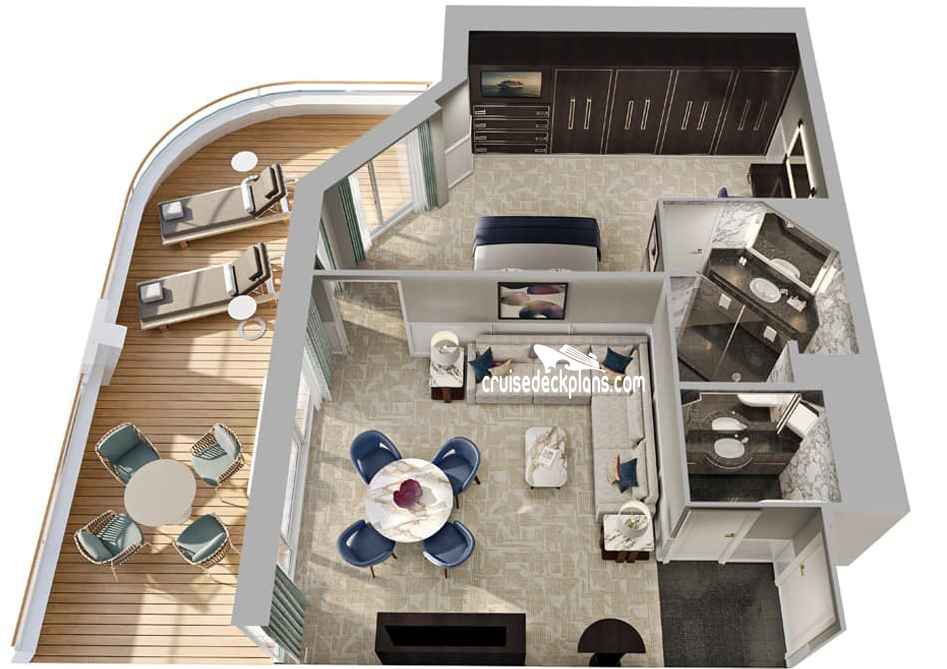 Oceania Aurelia Owners cabin floor plan Oceania Aurelia Owners cabin floor plan