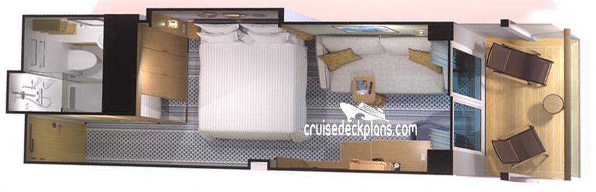 Iona Balcony cabin floor plan Iona Balcony cabin floor plan