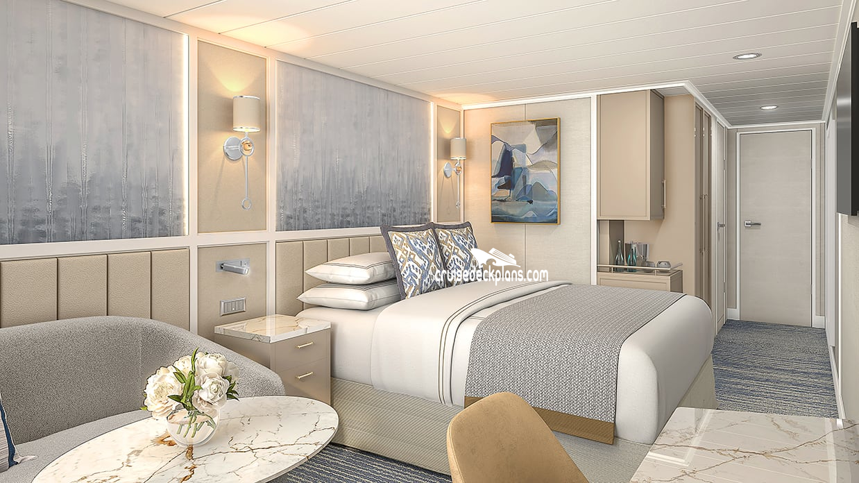 Oceania Sonata Concierge cabin floor plan Oceania Sonata Concierge cabin floor plan