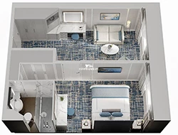 Oceanview Suite diagram