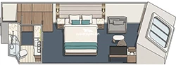 Majestic Princess Oceanview Layout