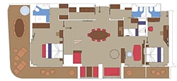 MSC Grand Hamptons Villa diagram