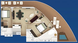 Concierge 1-Story Royal Suite diagram