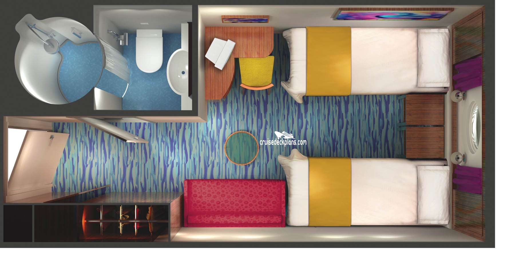 Norwegian Sun Oceanview cabin floor plan Norwegian Sun Oceanview cabin floor plan