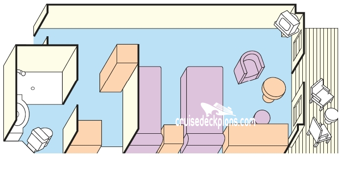 Pacific Pearl Balcony cabin floor plan Pacific Pearl Balcony cabin floor plan