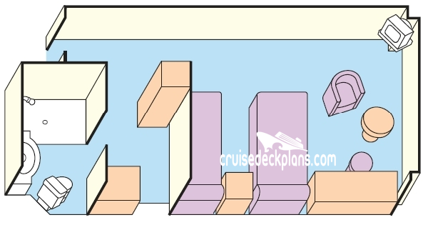 Pacific Pearl Interior cabin floor plan Pacific Pearl Interior cabin floor plan