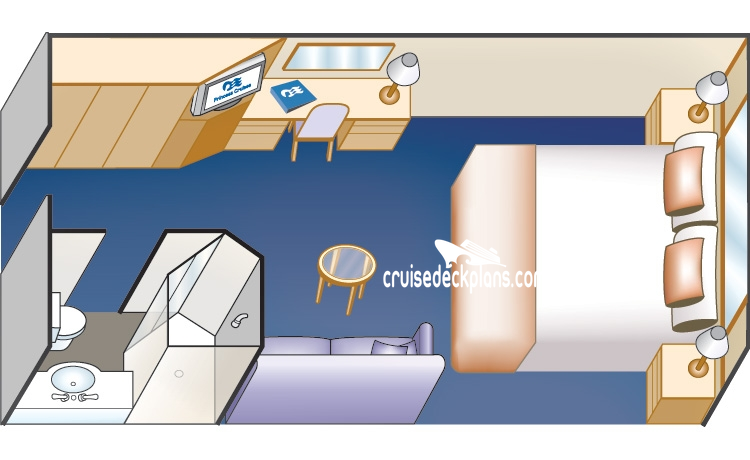 Pacific Princess Interior cabin floor plan Pacific Princess Interior cabin floor plan