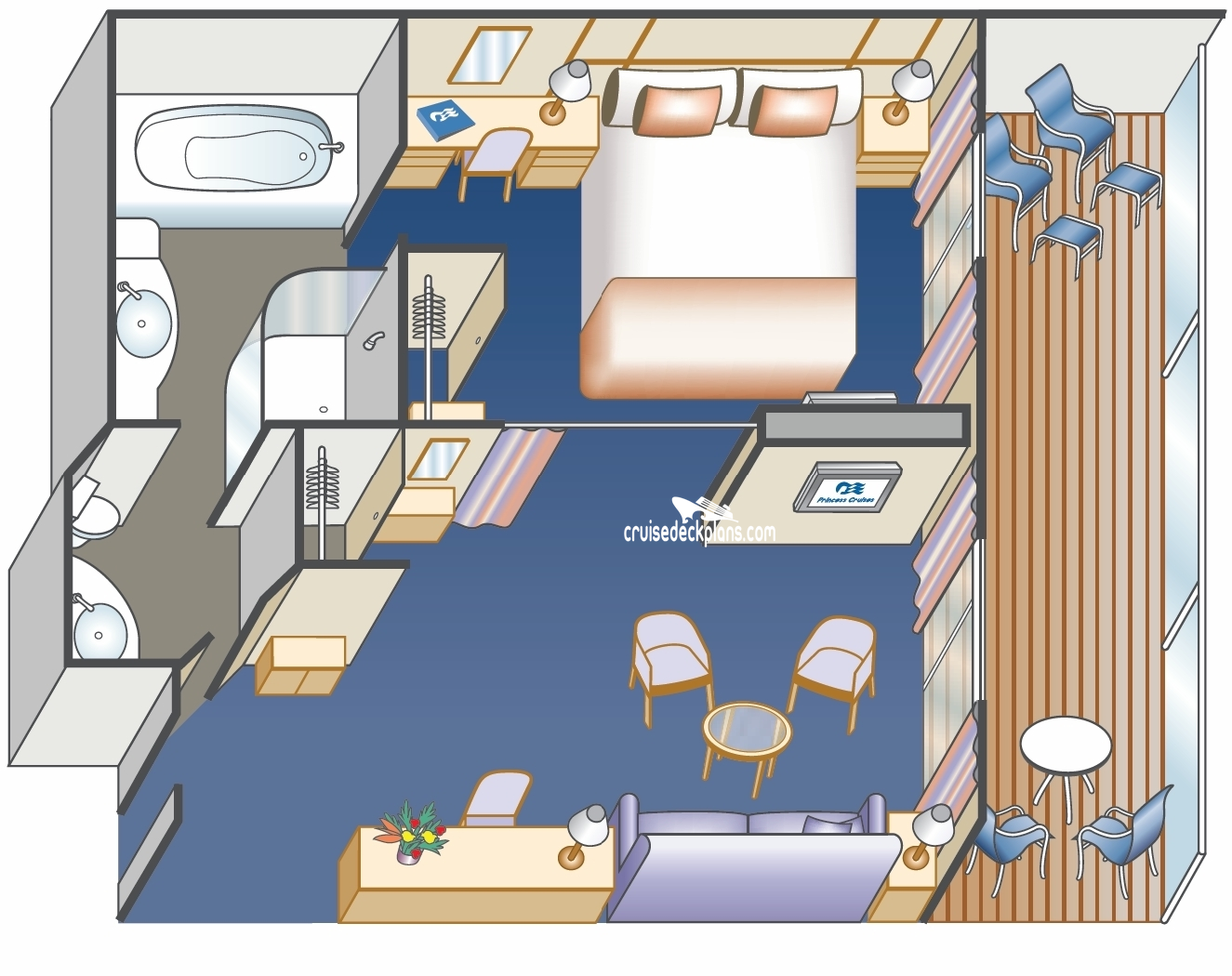 Sky Princess Suite Stateroom