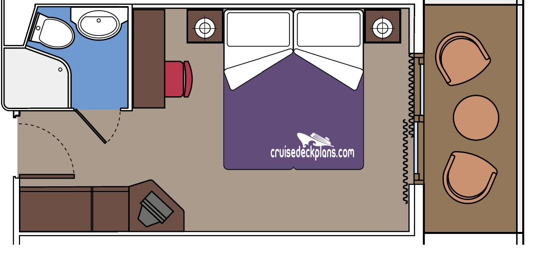 MSC Lirica Balcony cabin floor plan MSC Lirica Balcony cabin floor plan