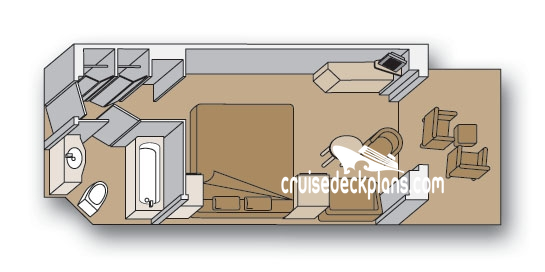 Nieuw Amsterdam Verandah cabin floor plan Nieuw Amsterdam Verandah cabin floor plan