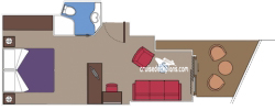 MSC Orchestra Balcony Suite Layout