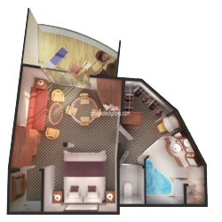 Romance Suite floor layout