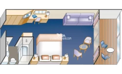 Mini-Suite Balcony floor plan