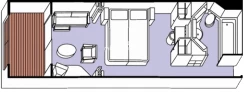 Paul Gauguin Verandah Suite Layout