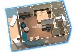 Prinsendam Deluxe Suite Layout Prinsendam Deluxe Suite Layout