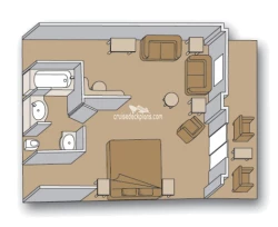 Prinsendam Deluxe Suite Layout Prinsendam Deluxe Suite Layout