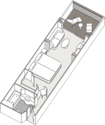 Deluxe Suite floor layout