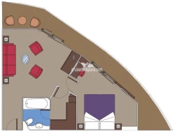 Yacht Club Suite floor layout
