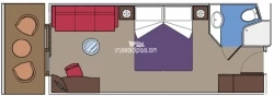 MSC Fantasia Balcony Layout