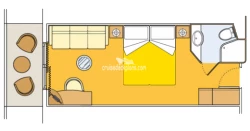 MSC Fantasia Balcony Layout