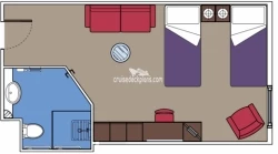 MSC Fantasia Oceanview Layout