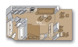 Superior Verandah Suite floor layout