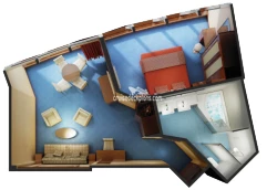 Deluxe Owner Suite floor layout