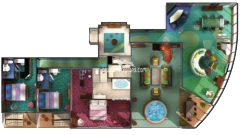 Norwegian Pearl Garden Villa Layout