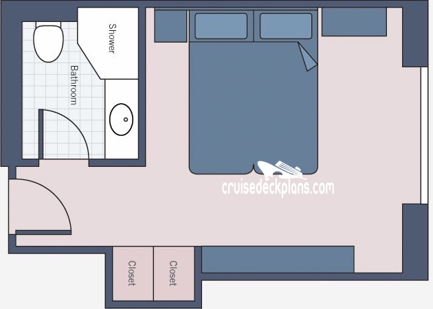 SS Maria Theresa Oceanview cabin floor plan SS Maria Theresa Oceanview cabin floor plan