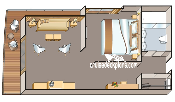 Viking Atla Explorer Suite cabin floor plan Viking Atla Explorer Suite cabin floor plan