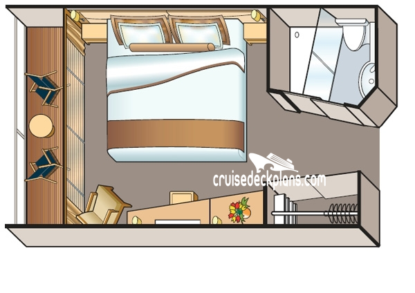 Viking Hemming Veranda cabin floor plan Viking Hemming Veranda cabin floor plan