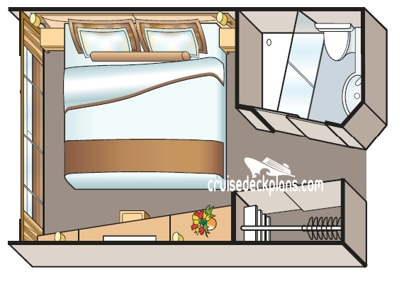 Viking Hemming French Balcony cabin floor plan Viking Hemming French Balcony cabin floor plan