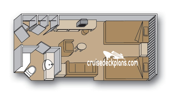 Volendam Interior cabin floor plan Volendam Interior cabin floor plan
