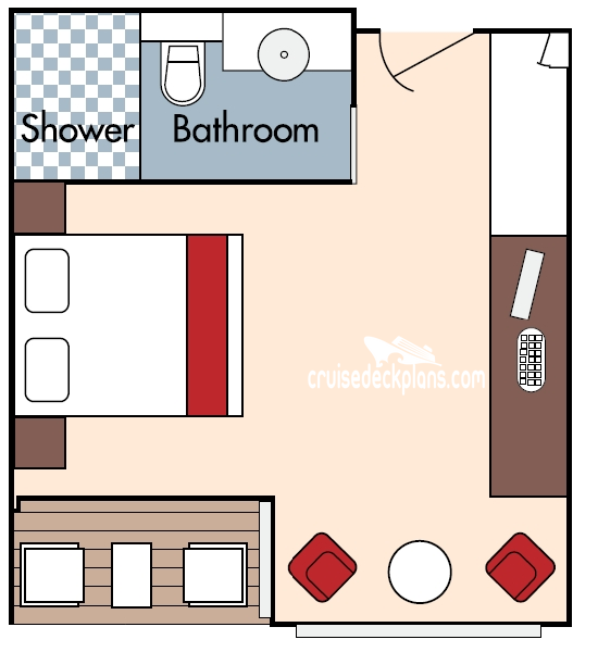 AmaSonata Deluxe cabin floor plan AmaSonata Deluxe cabin floor plan