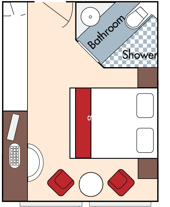 AmaBella Window cabin floor plan AmaBella Window cabin floor plan
