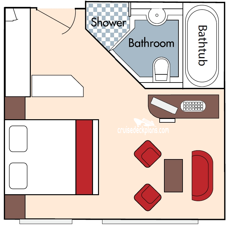 AmaCello Suite cabin floor plan AmaCello Suite cabin floor plan