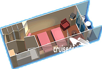 Empress of the Seas Junior cabin floor plan Empress of the Seas Junior cabin floor plan