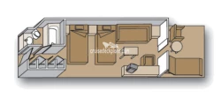 Zaandam Verandah Suite Layout