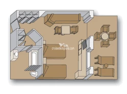 Deluxe Verandah Suite diagram