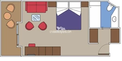 Yacht Club Deluxe Suite diagram