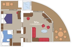 Yacht Club Royal Suite diagram