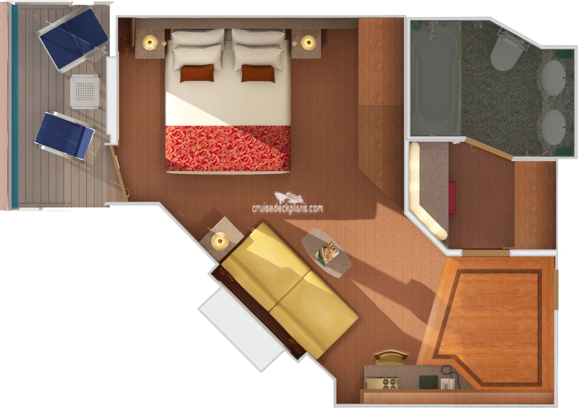 Carnival Dream Ocean Suite Stateroom Details