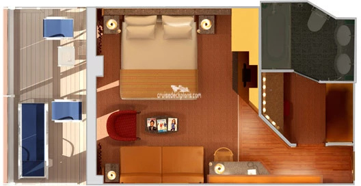 Carnival Legend Ocean cabin floor plan