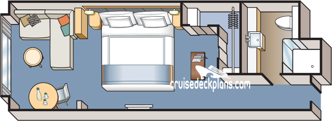 Viking Octantis Deluxe cabin floor plan Viking Octantis Deluxe cabin floor plan