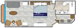 Star Legend Balcony Suite Layout