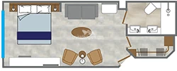 Ocean View Suite floor layout