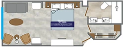 Star Breeze Ocean View Suite Layout